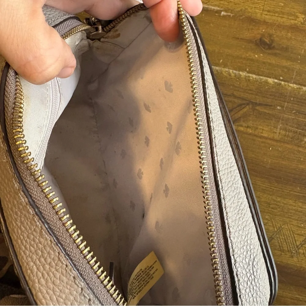 Kate Spade Orchard Street Arla Cityscape Gray Crossbody Tassel Travel Classic
